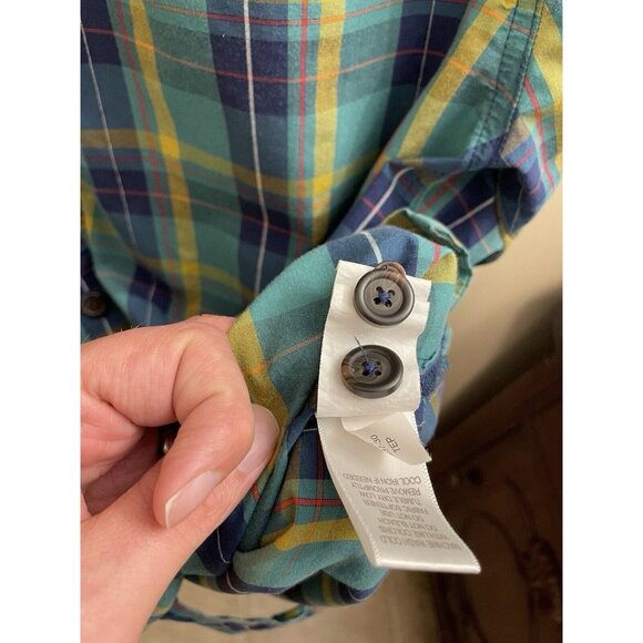 Alaskan Hardgear Duluth Button Up Shirt Short Sleeve Mens XL Green Plaid - Picture 8 of 10